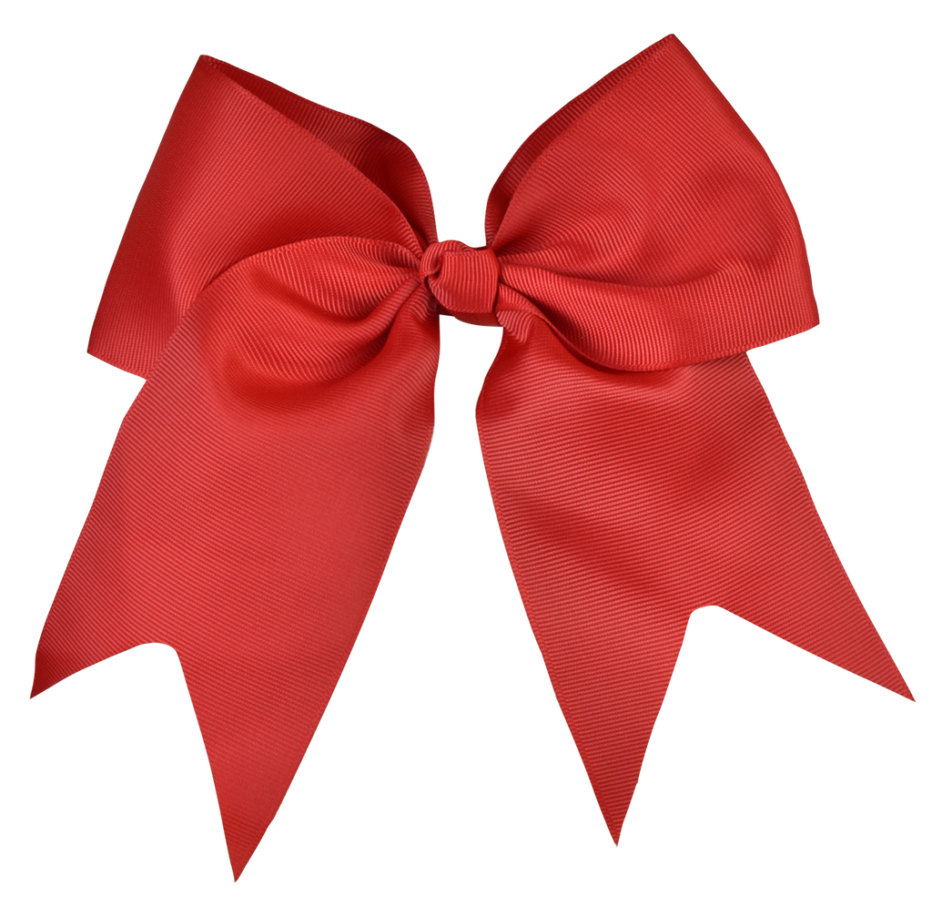 Apple Red Large Bow (Barrette)