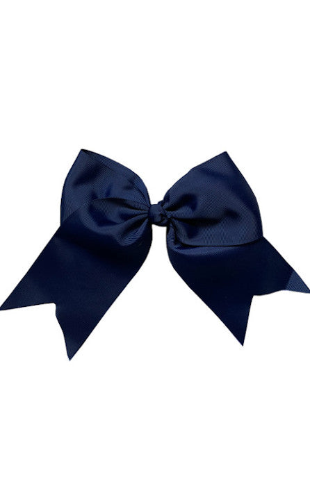 Navy Blue Large Bow (Barrette)